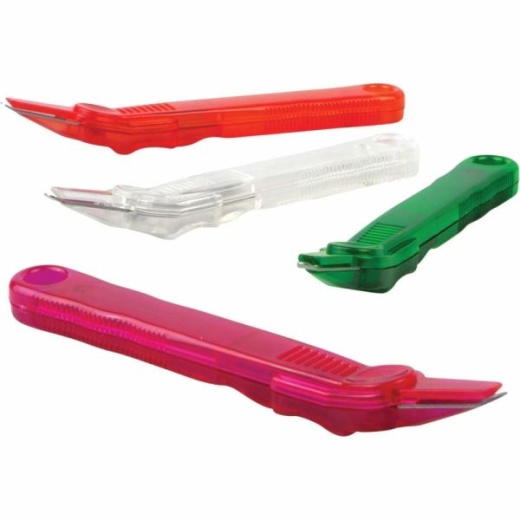 Baumgartens Translucent Slim Staple Remover - Plastic - Assorted - 1 Each