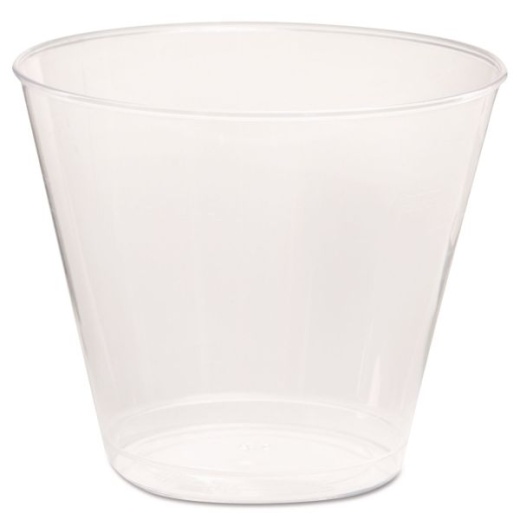 Wna Comet Plastic Tumbler, 5 Oz, Clear, Squat, 50/Pack, 20 Packs/Carton