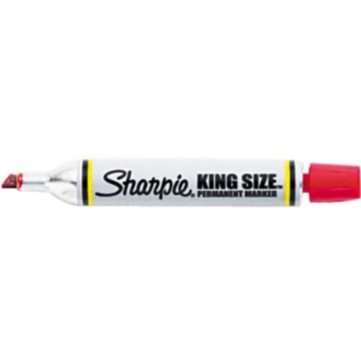 Sharpie King Size Permanent Markers Large Chisel Tip, Great for Poster  Boards, Black/Blue/Red, Pack