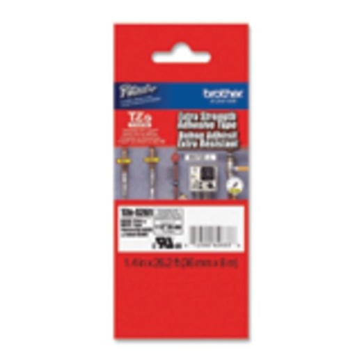 Brother Extra Strength Adhesive Tze Tape - 1 27/64" x 26 1/4", White