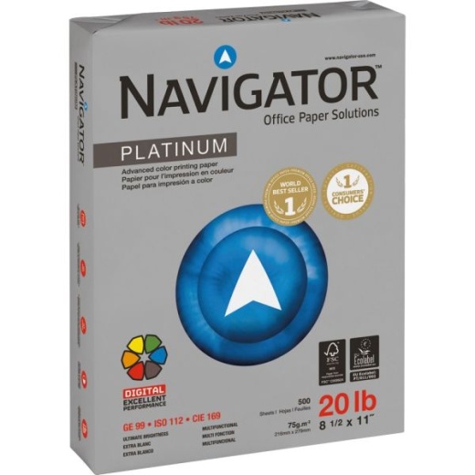 Navigator Platinum Office Multi-Use Paper - Letter Size (8 1/2" x 11")