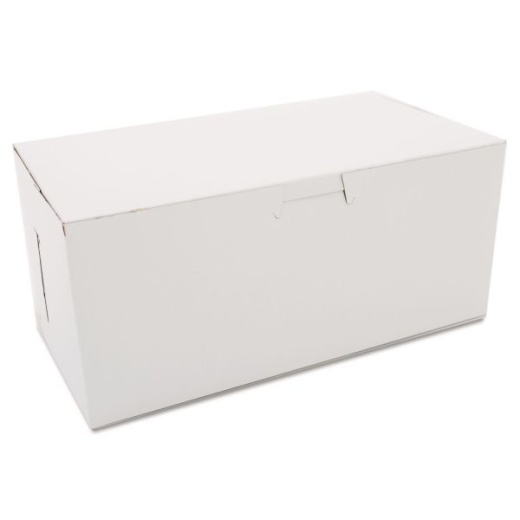 SCT White One-Piece Non-Window Bakery Boxes, 4 x 9 x 5, White, Paper, 250/Carton