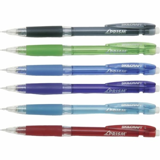 SKILCRAFT Mechanical Pencils, 0.5 Mm, Black Barrel