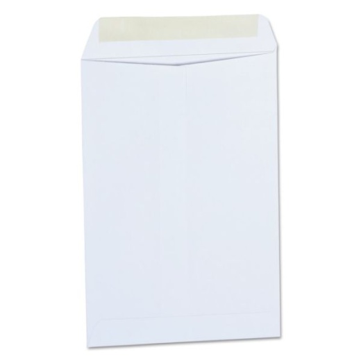Catalog Envelope, 24 Lb Bond Weight Paper, #1 3/4, Square Flap, Gummed Closure, 6.5 X 9.5, White, 500/Box