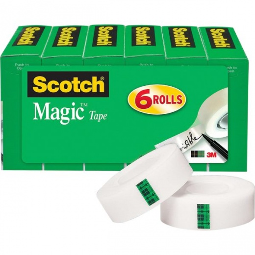 3M Scotch Magic Tape, 3 Core, 3/4 x 2592 - 2 pack