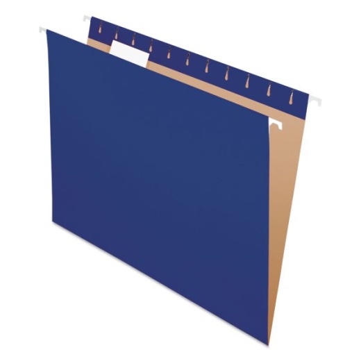 Pendaflex Colored Hanging Folders - Navy, Letter Size, 25/Box