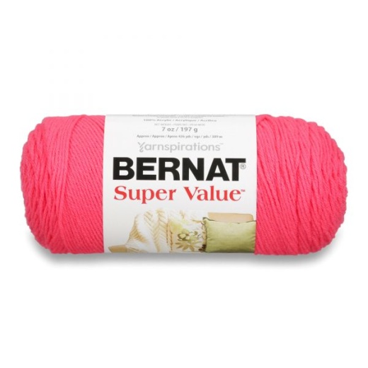 Bernat Super Value Yarn - Peony Pink