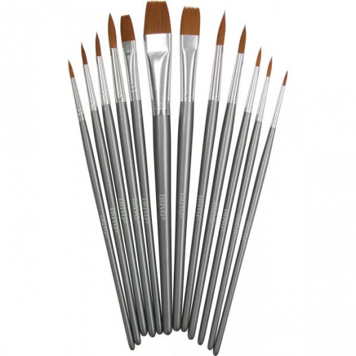 Nuvo Paint Brushes 12/Pkg