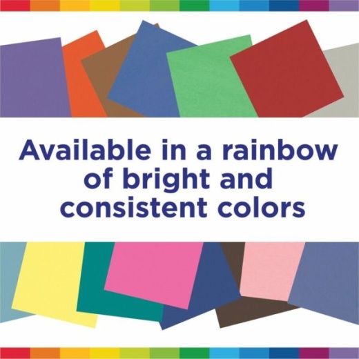 SunWorks Construction Paper, 50 lb Text Weight, 12 x 18, Bright White,  50/Pack