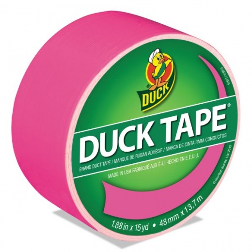 Neon Pink Duck Colored Duct Tape