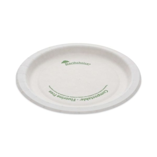 Pactiv Evergreen Earthchoice Pressware Dinnerware, Plates, 6”, White, Carton Of 750 Plates