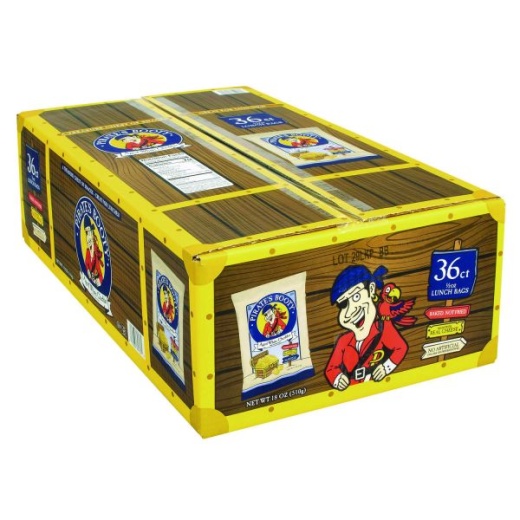 Pirate's Booty Puffs, Aged White Cheddar, 0.5 Oz Bag, 36/Box