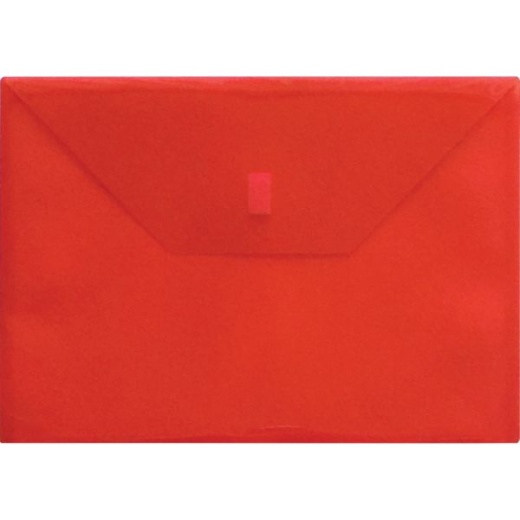 Lion Letter Recycled File Pocket - 8 1/2" x 11" - 180 Sheet Capacity - Transparent, Red
