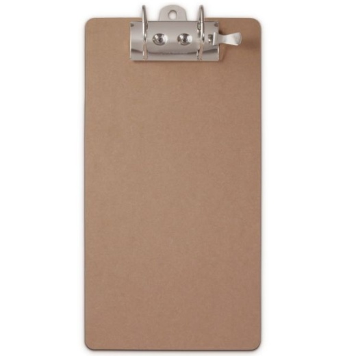 Saunders Lock-O-Matic Archboard Clipboard, 17 1/2"H X 9"W, Legal, Brown