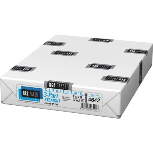 NCR Paper Xero/Form II Carbonless Copy Paper - Assorted Colors, Letter (8.5" x 11"), 500 Sheets Per Ream, 92 Brightness