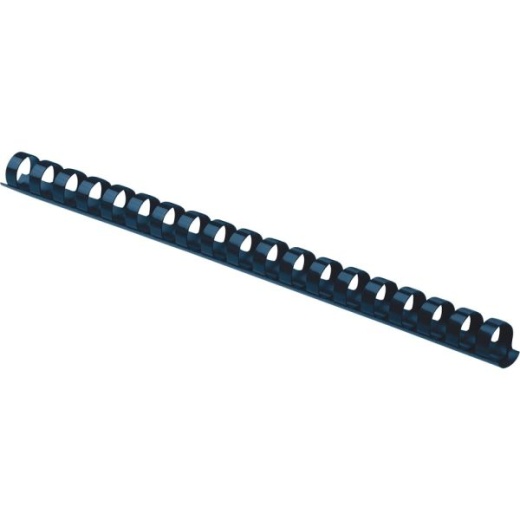 Fellowes 19-Ring Plastic Comb Binding, 0.5" x 10.8" x 0.5", Navy, Pack Of 100
