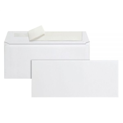 White #10 Envelopes, 4-1/8" x 9-1/2", Clean Seal, Box Of 500