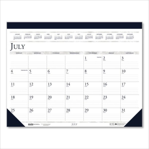 House Of Doolittle Recycled Academic Desk Pad Calendar
