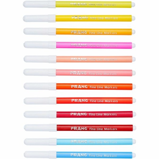 Prang Fine Line Markers - set of 12