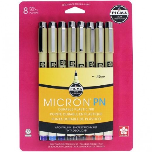 Pigma Micron PN Pens 05 .45Mm 8/Pkg - Elevate Your Everyday Writing Experience