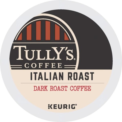 Tully's Coffee K-Cups, Italian Roast, Dark Roast, 24 K-Cups