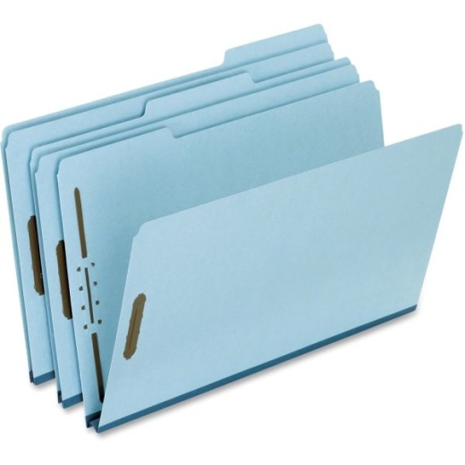 Pendaflex Pressboard Expanding Folders - 1" Expansion, 8 1/2" x 14", Legal Size, Light Blue, Box Of 25 Folders
