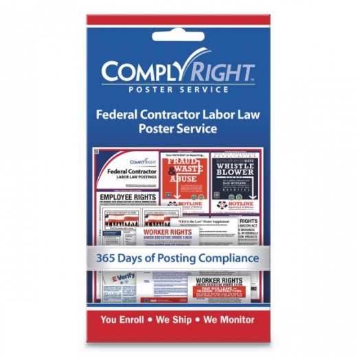 ComplyRight Labor Law Poster Service, Federal Contractor Labor Law, 4 x 7