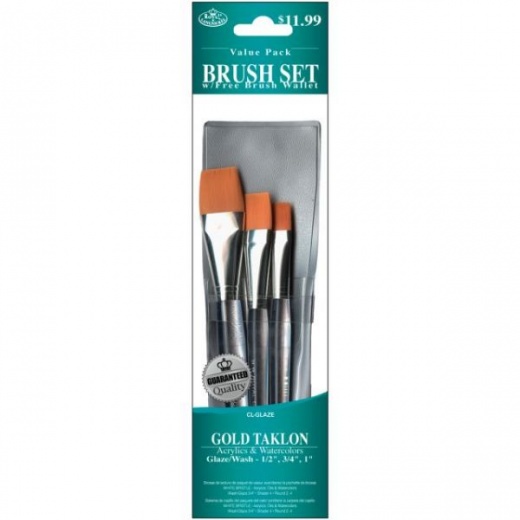Royal Langnickel Gold Taklon Value Pack Brush Set