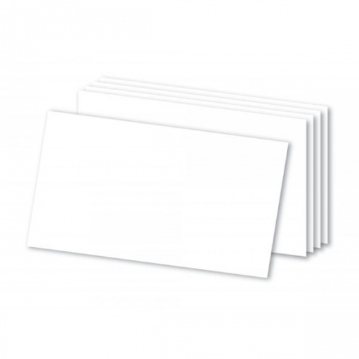 Blank Index Cards, 3" x 5", White, Pack Of 300