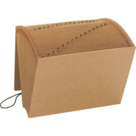 Smead Kraft Expanding File With Flap, 1-31, Letter Size (8 1/2" x 11") Brown
