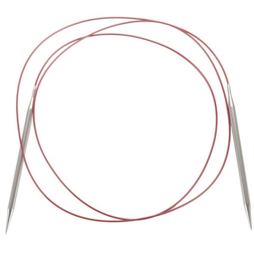 Chiaogoo Red Lace Stainless Circular Knitting Needles 60"
