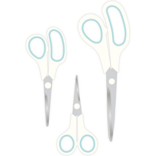 We R Memory Keepers Scissors 3/Pkg - Premium Craft Scissors for Comfort, Precision, and Durability