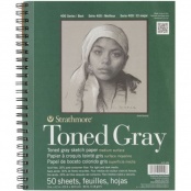 Strathmore 400 Series Sketch Pad - 9 x 12, Spiral Bound, Side, 50 Sheets