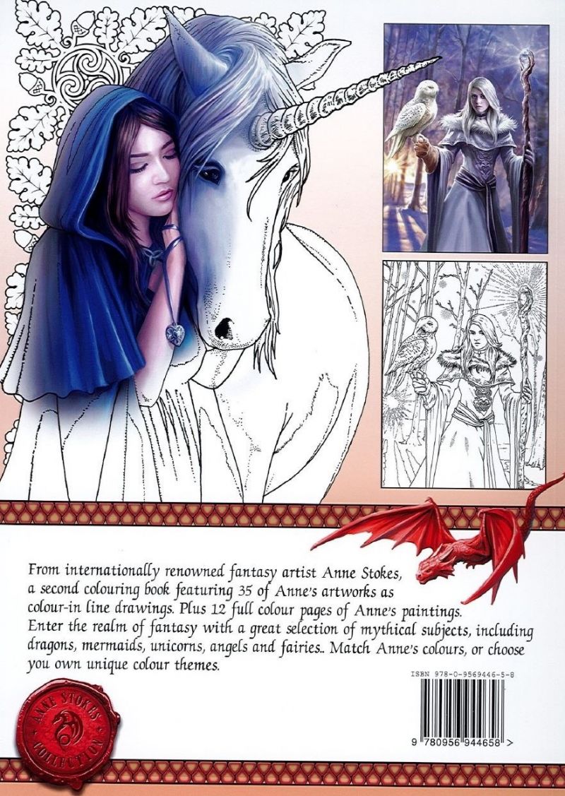 Anne Stokes Fantasy Art Coloring Book 2