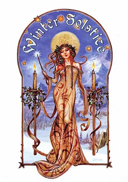 Briar Winter Solstice Midwinter Card - 6 Pack Yule