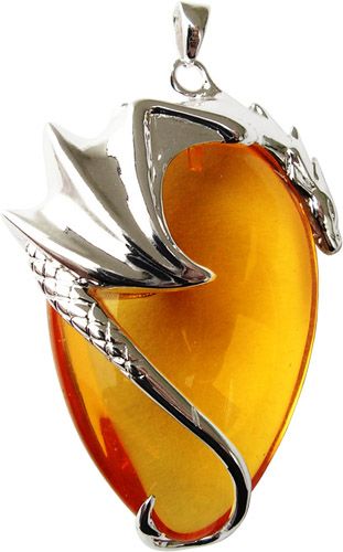Basking Draca Pendant for Money and Luck