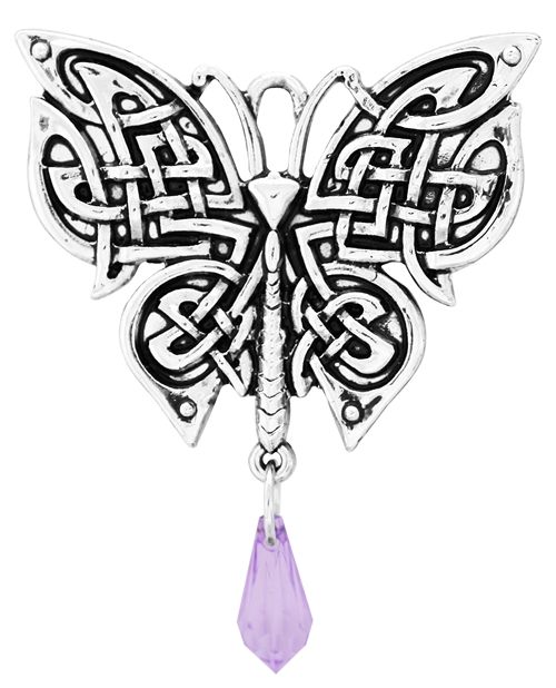 Morrigan's Moon Moth Pendant for Intuitive Energy
