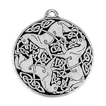Celtic Horses Amulet Pendant