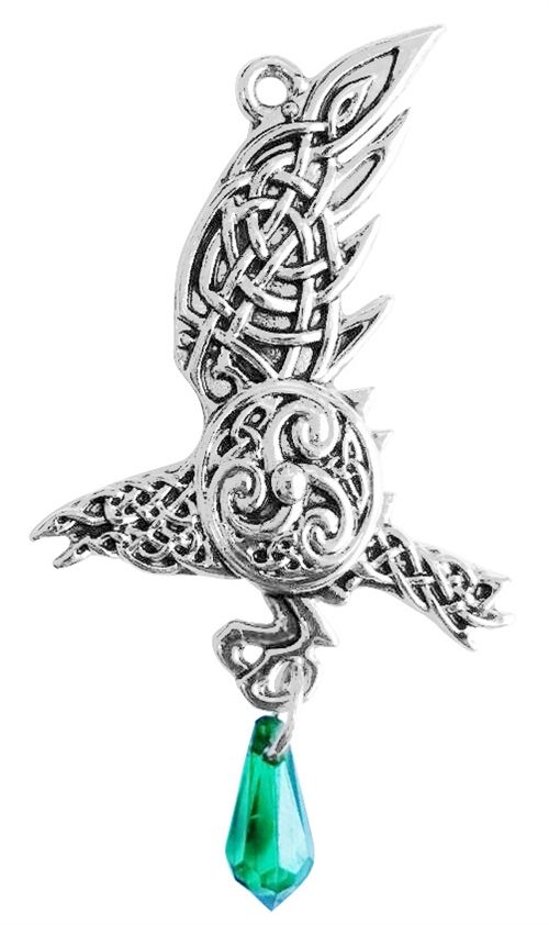 Bran's Raven For Bravery Evermore Pendant