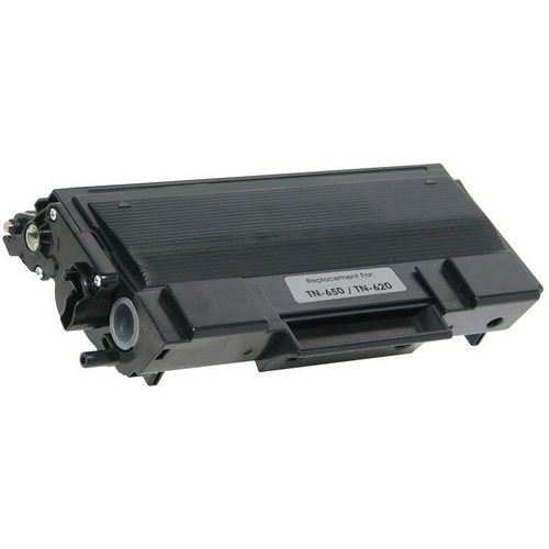 Brother TN620/TN650 Compatible Toner Cartridge: Black, 8K Yield