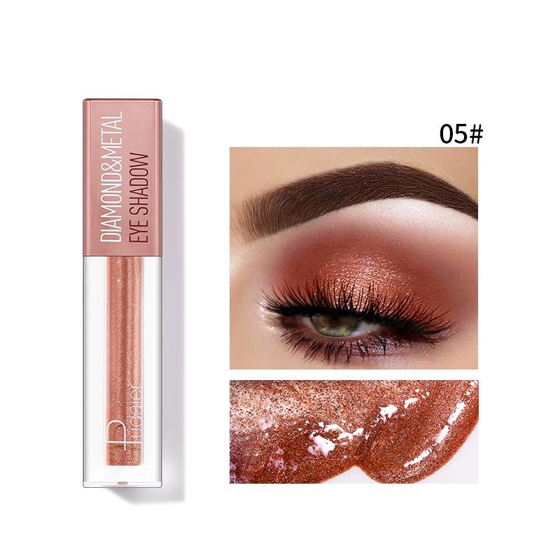 Pudaier Diamond Shimmer & Glow Liquid Eyeshadow | Matte Finished - Color #05 Copper Color 05 Size One Size