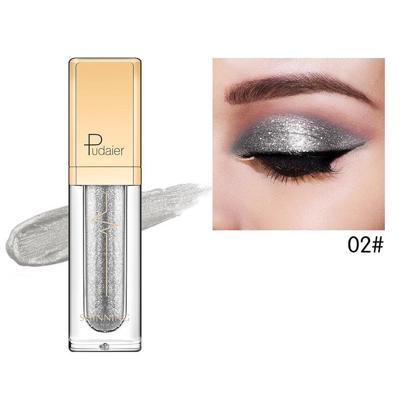 Pudaier Glitter & Glow Liquid Eyeshadow - Color # 02 Silver Color 02 Size One Size