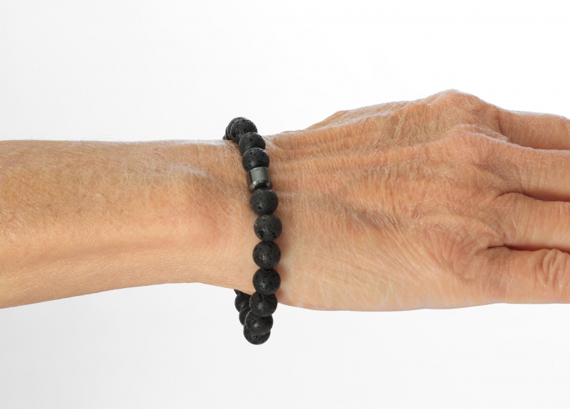 Haima Lava Hematite Bracelet - Black Color One Color Size One Size