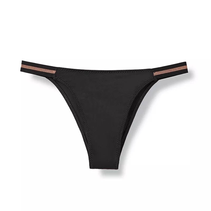 Jessica Side Strap Panty - Black