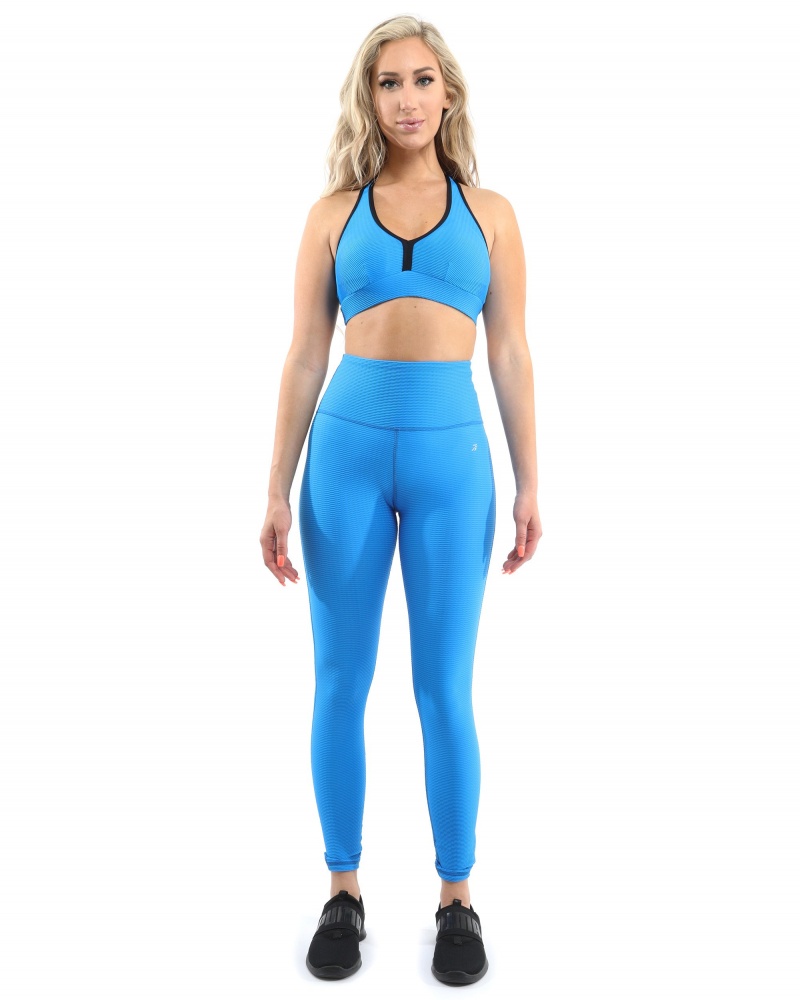 Sale! 50% Off! Positano Activewear Sports Bra - Aqua [Made In Italy] - Size Small Size Small Color One Color