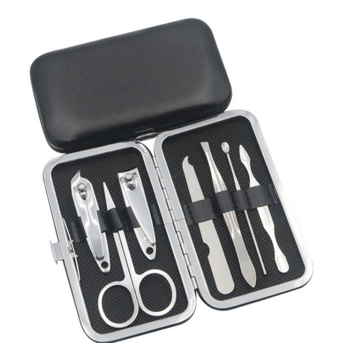 Manicure Set With Seven Instruments - Black Case Color One Color Size One Size