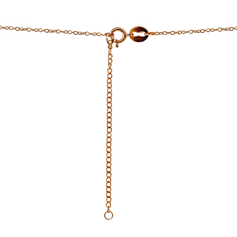 Rose Gold Flashed Stainless Steel Chain Link Extender For Pendant Necklace Bracelet Anklet, 6 Inches