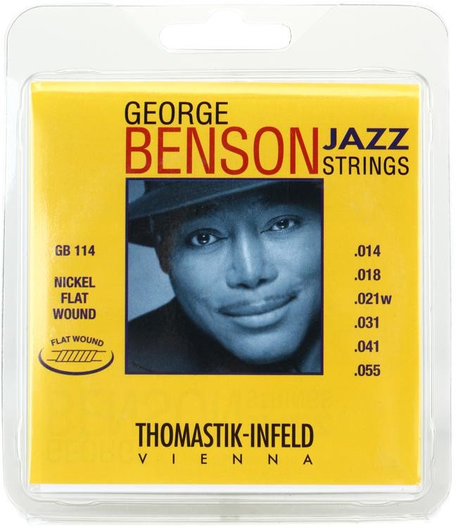 Thomastik-Infeld George Benson Flatwound Jazz Guitar Strings - .014-.055 Heavy