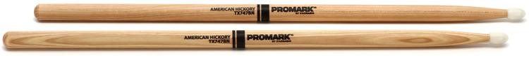 Promark Classic Forward Drumsticks - Hickory - 747B - Nylon Tip