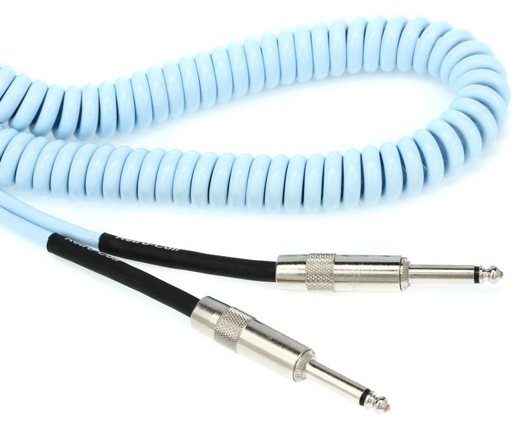 Lava Cable Retro Coil Straight To Straight Instrument Cable - 20 Foot Blue